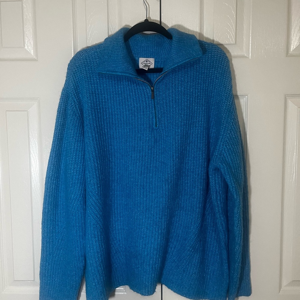 St. John's Bay Teal Zip-Up women Sweater
